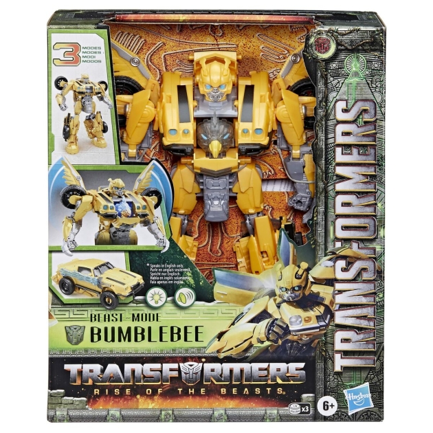 Transformuojamas super robotas Transformers Beast Mode Bumblebee 28 cm Šviesa Garsas Priedai
