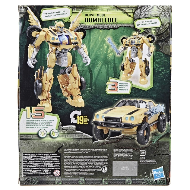 Transformuojamas super robotas Transformers Beast Mode Bumblebee 28 cm Šviesa Garsas Priedai