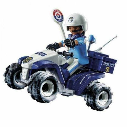 Transporto priemonių žaidimo rinkinys Playmobil Speed Quad City Action 71092 Policija (21 pcs)
