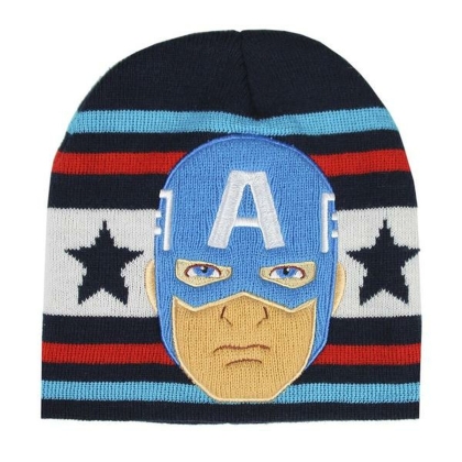 Vaikiška kepurė Captain America The Avengers Tamsiai mėlyna (Vienas dydis)