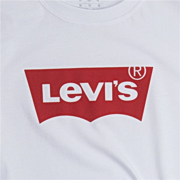 Vaikiška Marškinėliai su trumpomis rankovėmis Levi’s Batwing Logo Balta