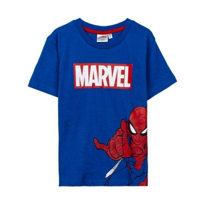 Vaikiška Marškinėliai su trumpomis rankovėmis Spider-Man Mėlyna Vaikiškas