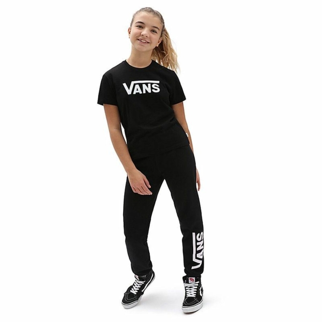 Vaikiška Marškinėliai su trumpomis rankovėmis Vans Flying V Juoda
