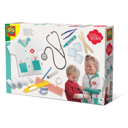 Vaikiškas medicinos rinkinys su priedais SES Creative Mega Set