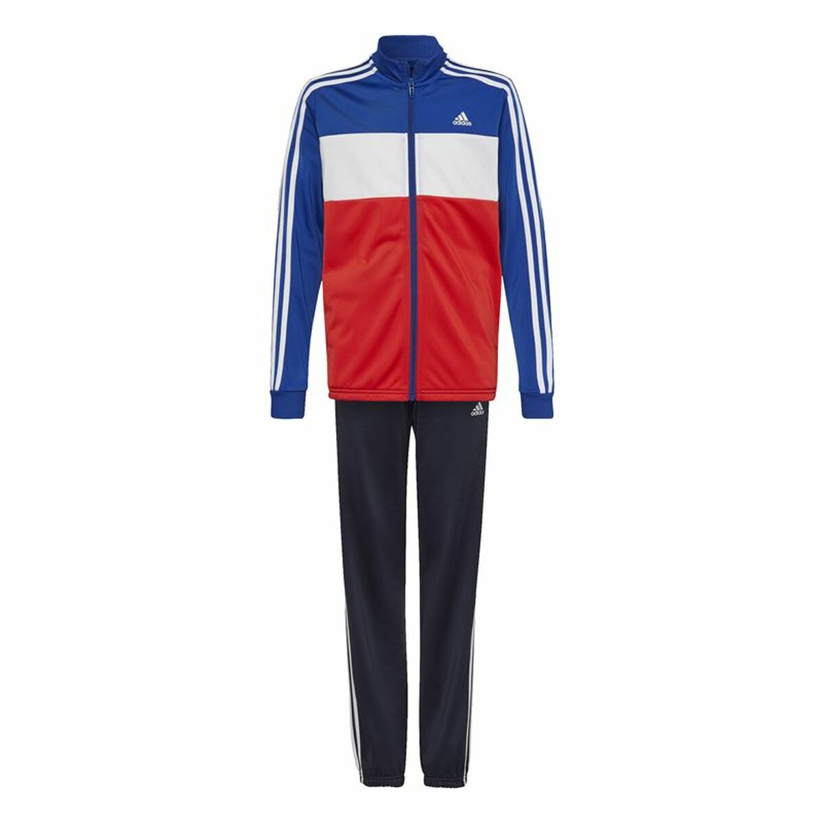 Vaikiškas sportinis kostiumas Adidas Essentials Raudona Mėlyna Vaikiškas sportinis kostiumas Adidas Essentials Raudona Mėlyna