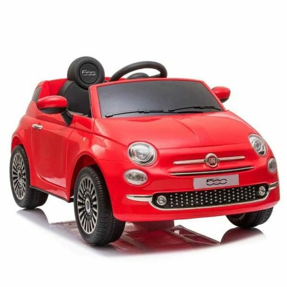 Vaikų elektrinis automobilis Fiat 500 Raudona Su nuotolinio valdymo pultu MP3 30 W 6 V 113 x 67,5 x 53 cm