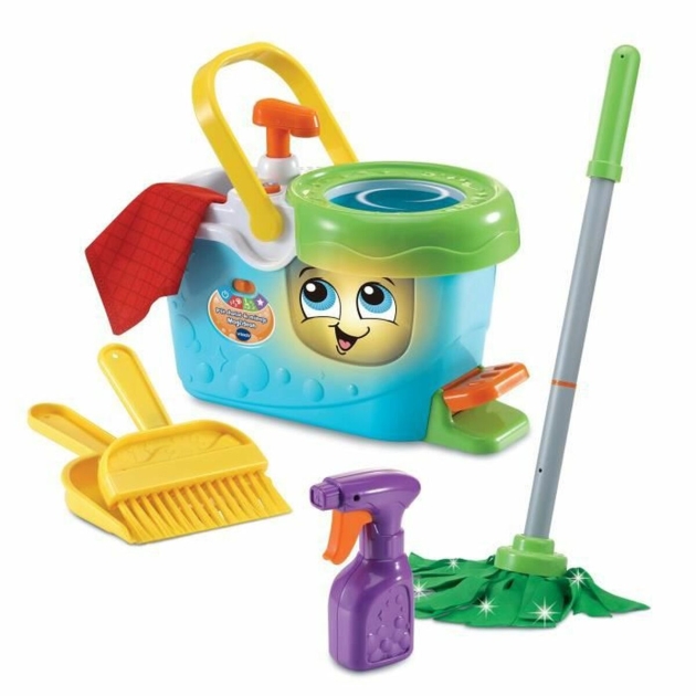 Valymo ir laikymo rinkinys Vtech Little Magi’clean Cleaning Trolley Žaislai