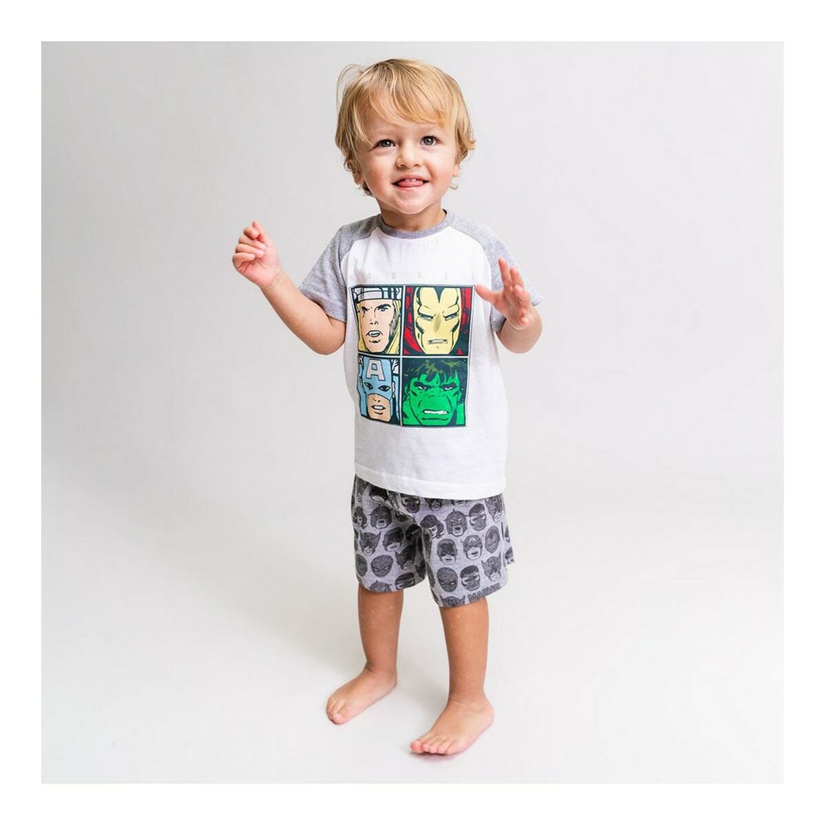 Vasarišką pižamą Marvel Pilka Vasarišką pižamą Marvel Pilka