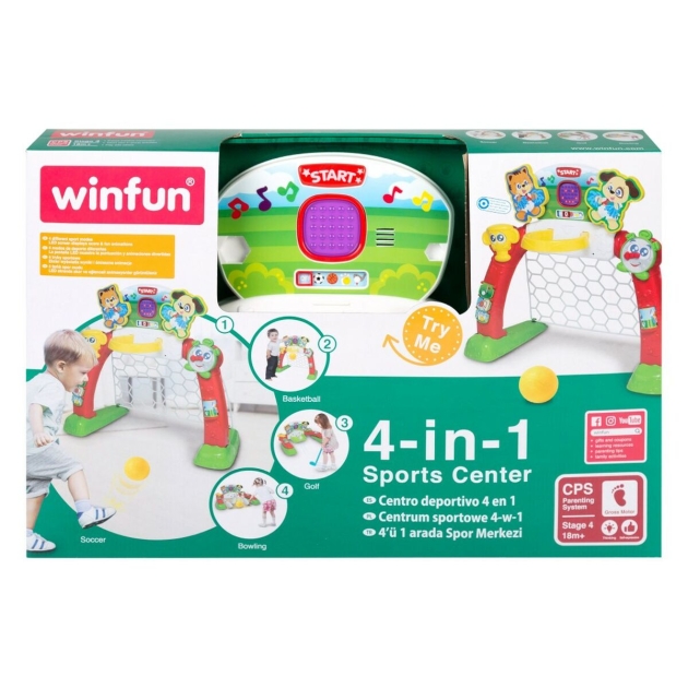 Veiklos centras Winfun Daugelis sporto rūšių “Keturi viename” 4 vnt. 59 x 52,5 x 28 cm