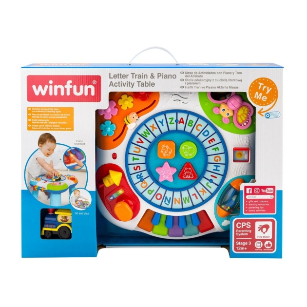 Veiklos centras Winfun Train Piano 2 vnt. 42 x 34 x 37,7 cm