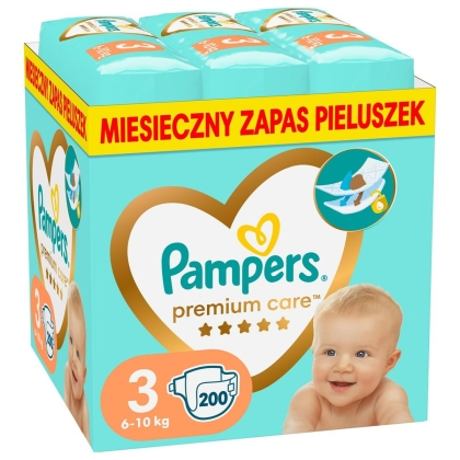 Vienkartinės sauskelnės Pampers 3 (200 vnt.)