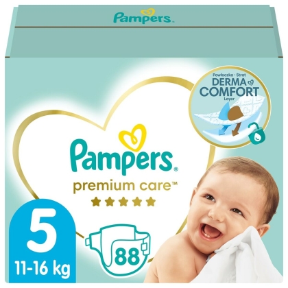 Vienkartinės sauskelnės Pampers                                 5 (88 vnt.)