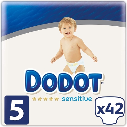 Vienkartinės sauskelnės Sensitive T5 11-16 kg Dodot (42 pcs)