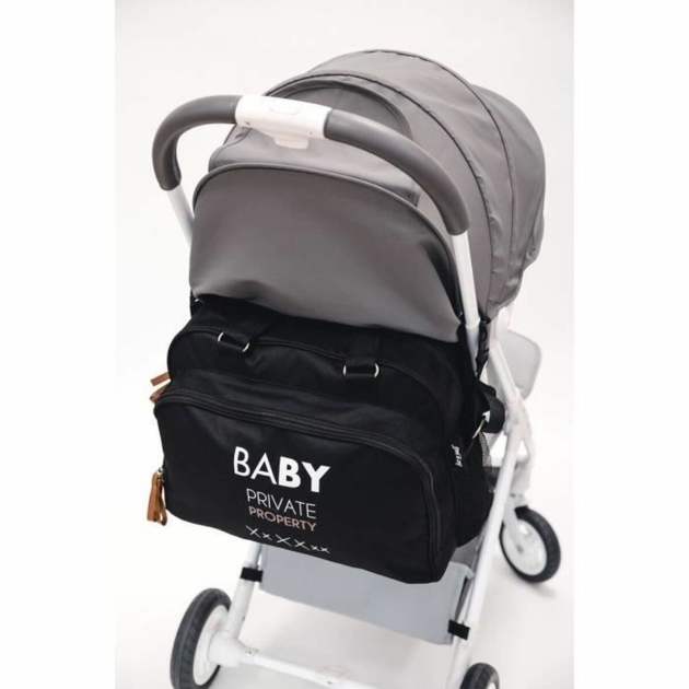 Vystyklų keitimo krepšys Baby on Board Simply Juoda Novatoriškas ir funkcionalus