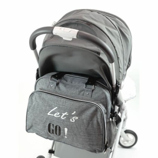 Vystyklų keitimo krepšys Baby on Board SIMPLY Lets’Go Pilka