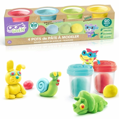 Žaidimas iš plastilino Canal Toys Organic Modeling Clay 4 vnt.