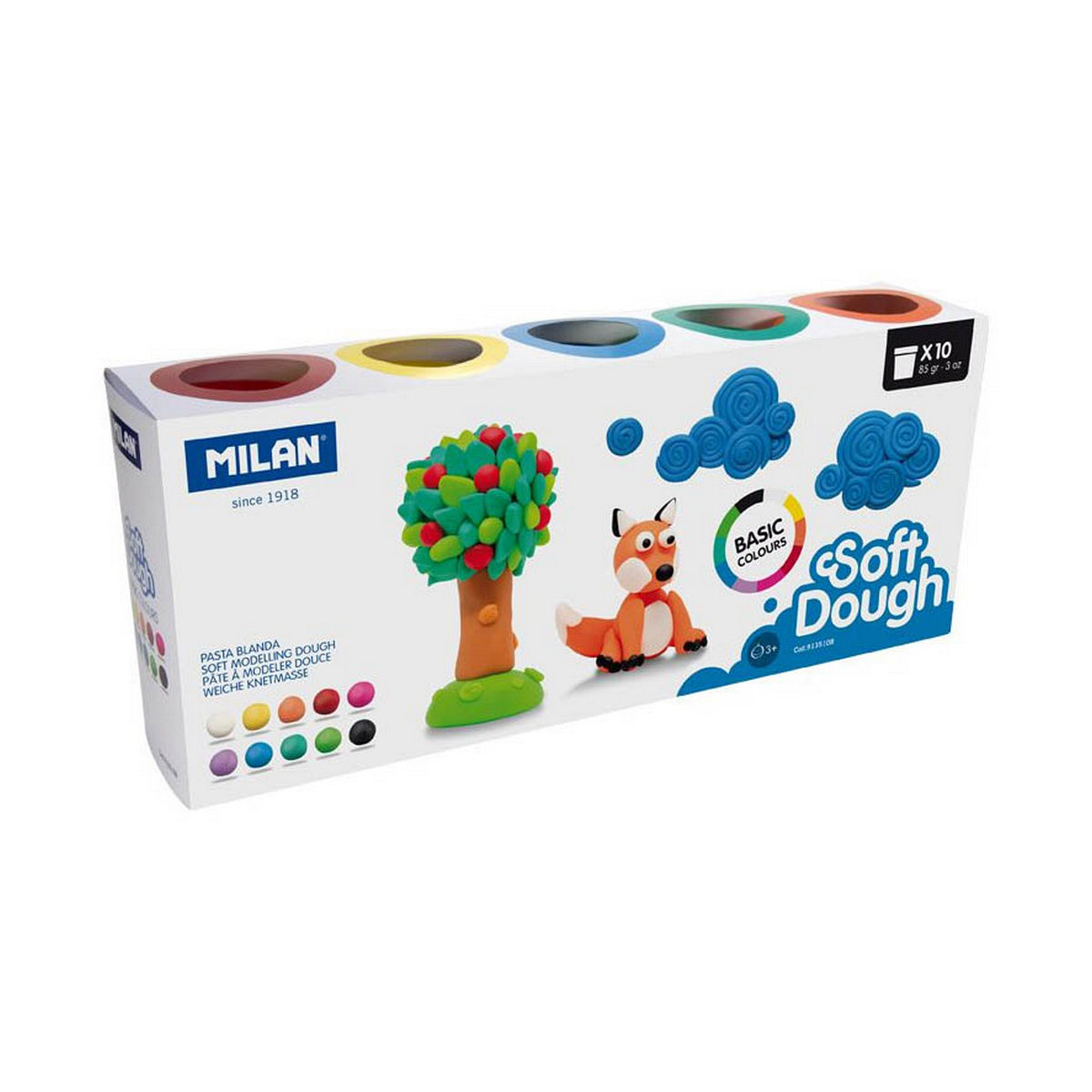 Žaidimas iš plastilino Milan Soft dough 913510B Geltona Mėlyna Spalvotas 85 g Daržovė (10 vnt.) Žaidimas iš plastilino Milan Soft dough 913510B Geltona Mėlyna Spalvotas 85 g Daržovė (10 vnt.)