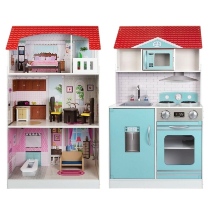 Žaislinė virtuvė Play  Learn Lėlių namai 60 x 107 x 48 cm