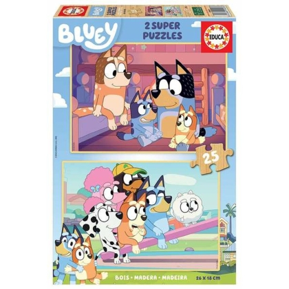 2 galvosūkių rinkinys Bluey 25 Dalys