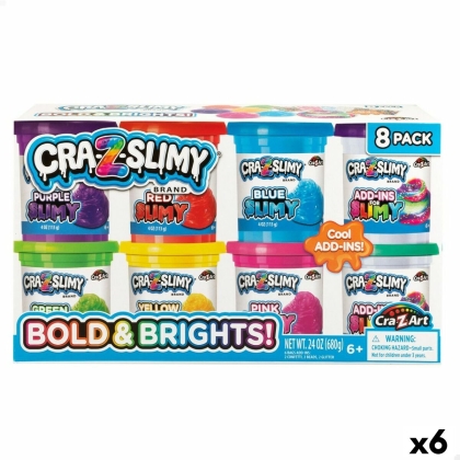 Žaidimas iš plastilino Cra-Z-Art Bold (6 vnt.) Slime