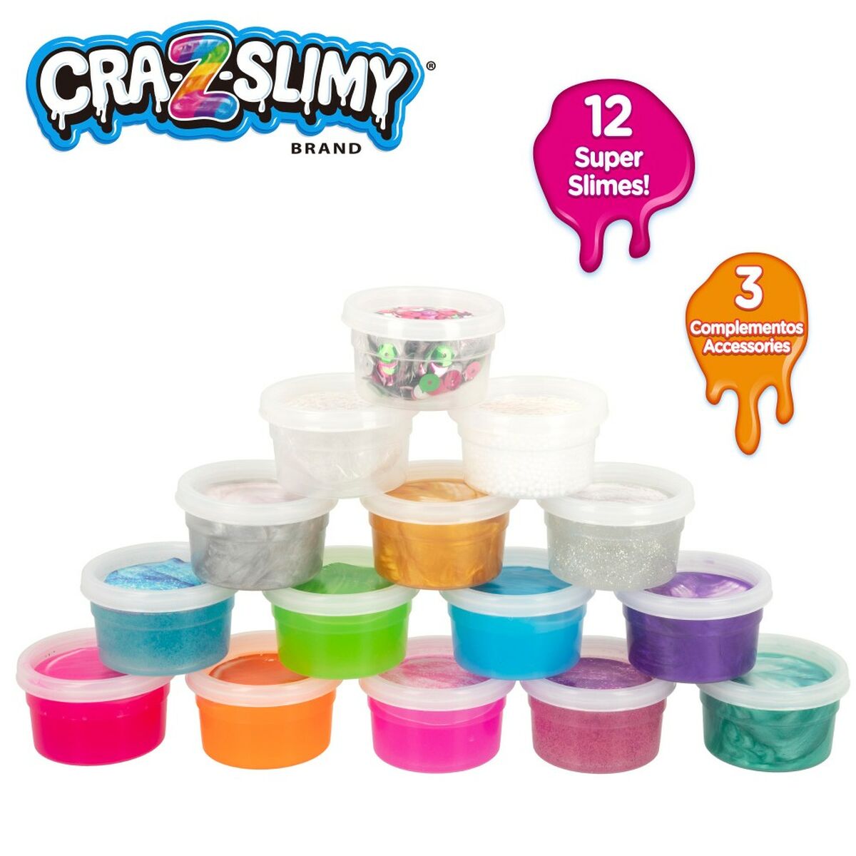 Žaidimas iš plastilino Cra Z Art Slimy Blendz (4 vnt.) Slime Žaidimas iš plastilino Cra Z Art Slimy Blendz (4 vnt.) Slime