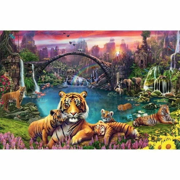 Dėlionė Ravensburger Tigers in the lagoon 3000 Dalys