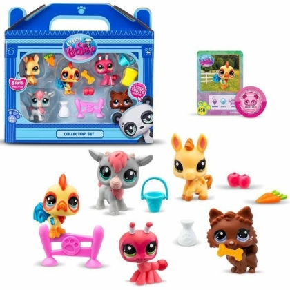 Figūrėlės su judančiomis kojomis ir rankomis Bandai Littlest Pet Shop Plastmasinis