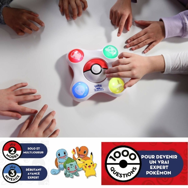 Klausimų ir atsakymų rinkinys Pokémon Bandai Trainer Quiz Elektrinis Interaktyvas (Prancūzų)