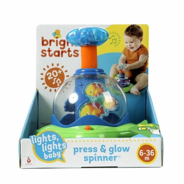 Kūdikio žaislas Bright Starts Musical Star Toy Press Glow Spinner