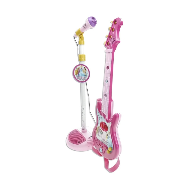Kūdikių gitara Disney Princess Mikrofonas Rožinė Disnėjaus Princesės