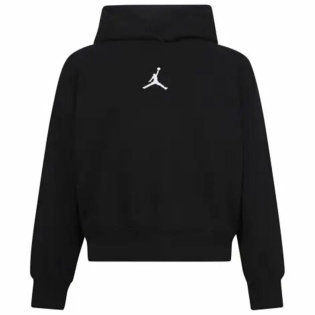 Megztinis su kapišonu mergaitėms Jordan Jordan Icon Play Juoda