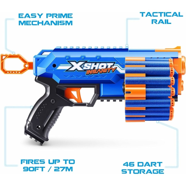 Minkštų strėlyčių šautuvas X Shot Insanity Manic