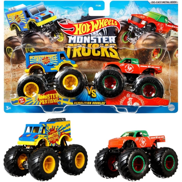 Monster Truck Hot Wheels Demolition Doubles 2 vnt.