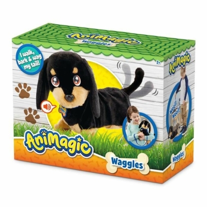 Pūkuotas žaislas Animagic Waggles on the go su garsu Ruda