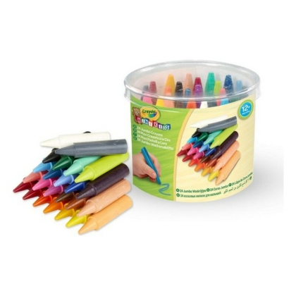 Spalvoti pusiau riebūs pieštukai Crayola 2.0784 Plaunamas (24 pcs)