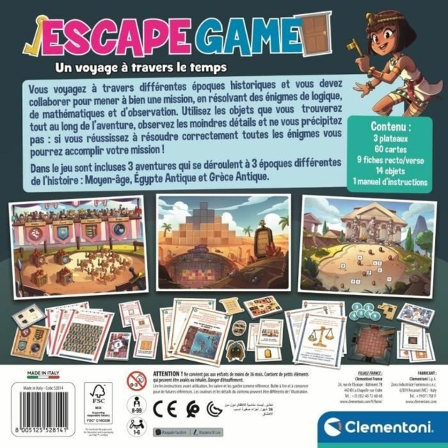 Stalo žaidimas Clementoni Escape Room (FR)