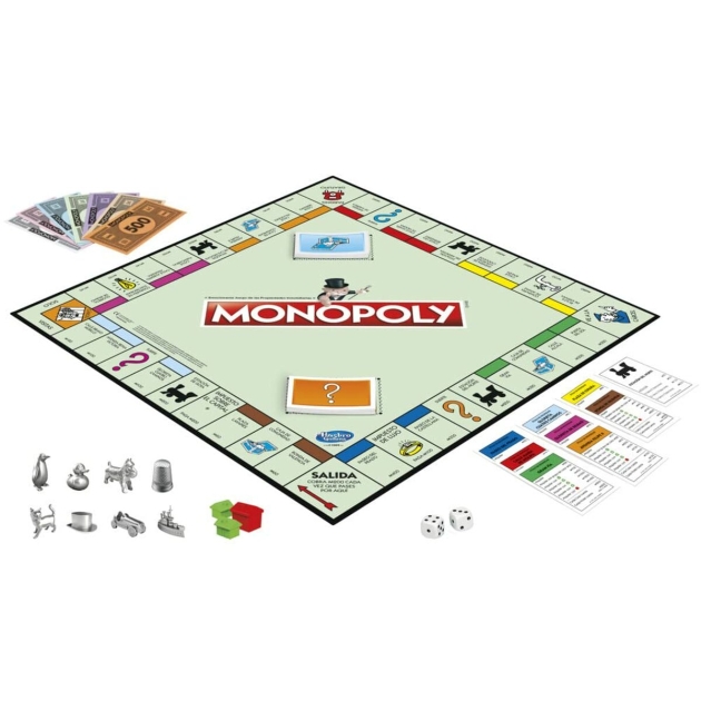 Stalo žaidimas Hasbro Monopoly Clasico Madrid ES