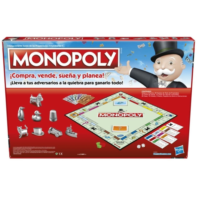 Stalo žaidimas Hasbro Monopoly Clasico Madrid ES