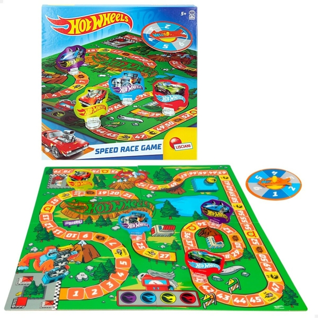 Stalo žaidimas Hot Wheels Speed Race Game (6 vnt.)