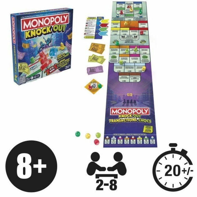 Stalo žaidimas Monopoly Knock out (FR)