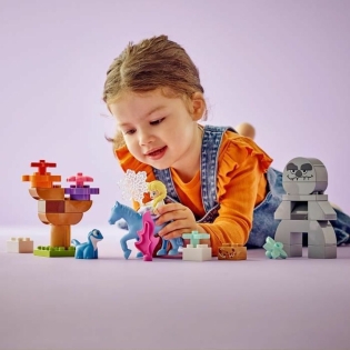 Statybos rinkinys Lego DUPLO Disney 10418 Elsa and Bruni in the Enchanted Forest Spalvotas
