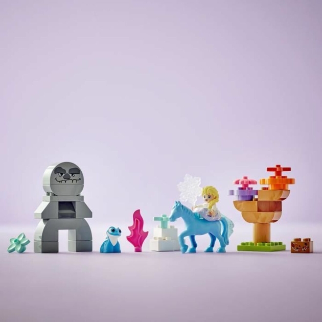Statybos rinkinys Lego DUPLO Disney 10418 Elsa and Bruni in the Enchanted Forest Spalvotas