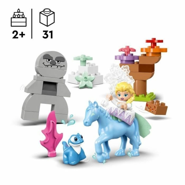 Statybos rinkinys Lego DUPLO Disney 10418 Elsa and Bruni in the Enchanted Forest Spalvotas