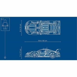 Statybos rinkinys Lego Technic 42096 Porsche 911 RSR Spalvotas