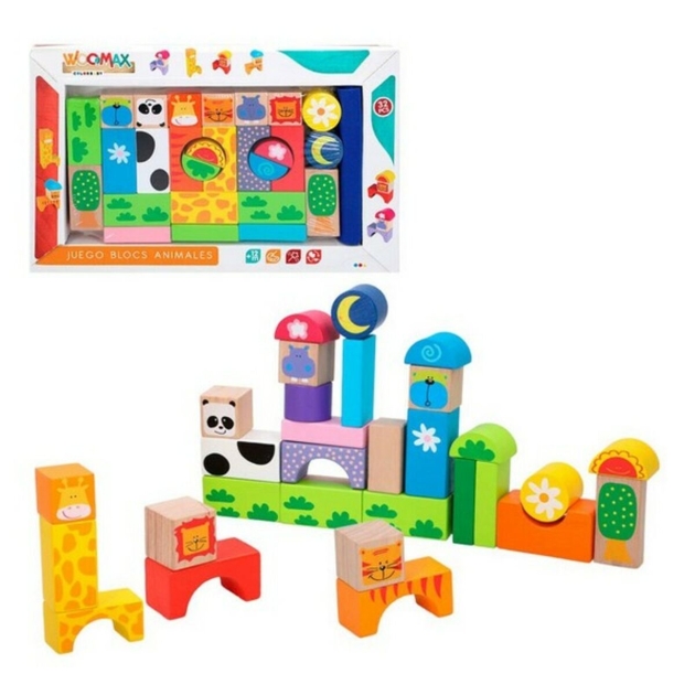 Statymo blokų Žaidimas Woomax gyvūnai (32 pcs)