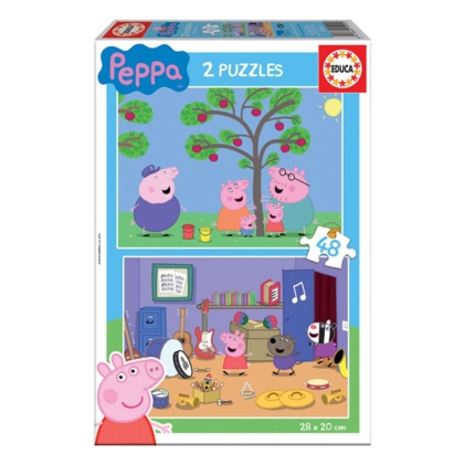Vaikiška puzlė Educa Peppa Pig (2 x 48 pcs)