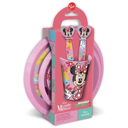 Vaikiškas indų rinkinys Minnie Mouse CZ11312 Rožinė 5 Dalys