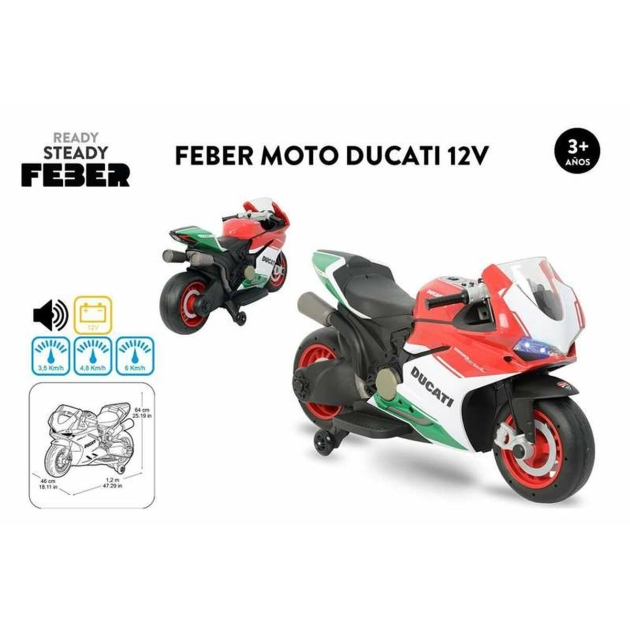 Vaikų elektrinis motoroleris Feber Ducati 12 V