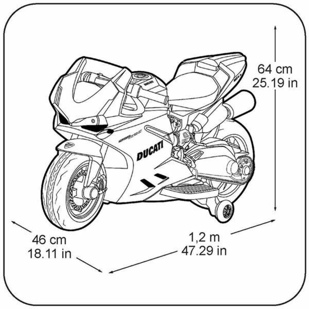 Vaikų elektrinis motoroleris Feber Ducati 12 V