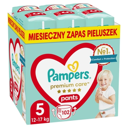 Vienkartinės sauskelnės Pampers Premium 12-17 kg 5 (102 vnt.)